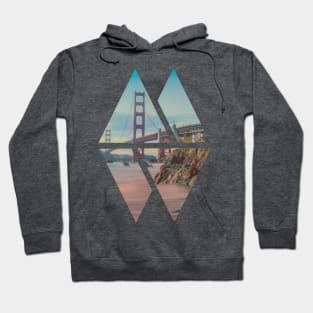 Golden Gate Geometric Artwork Hoodie